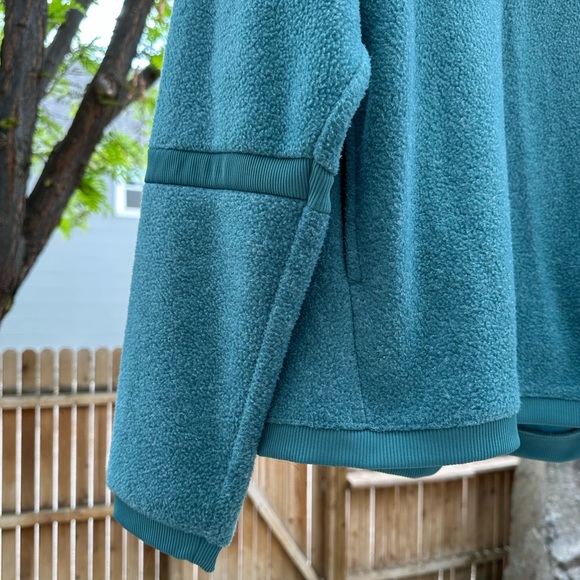 Nike Funnel Neck Sweatshirt Therma Fleece Pullover Large Teal - Picture 8 of 16